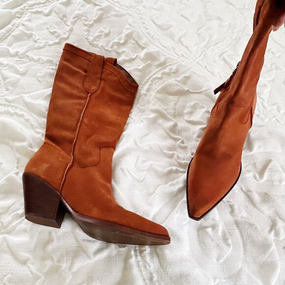 Sam Edelman Jamie Western Boot Size 8.5 New - Picture 9 of 11